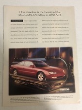 1993 Mazda MX-6 Print Ad Advertisement  Vintage pa2