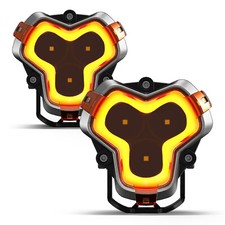 Novsight 2x 3 Led Work Pod Lights Offroad Driving Fog Beam Lamp 48w For Truck