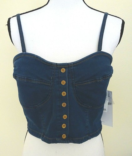 New Thrill Jeans Blue Denim Bustier 