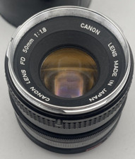 Canon FD 50mm f/1.8 Lens Plus Case