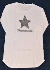 Louis & Louisa Nachthemd Sternenzeit weiß-silber NEU Gr.L oder XL