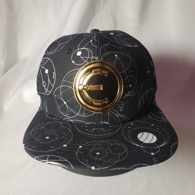 Marvel Eternals Snapback Hat Black Celestial Gold Emblem Adjustable Cap MCU