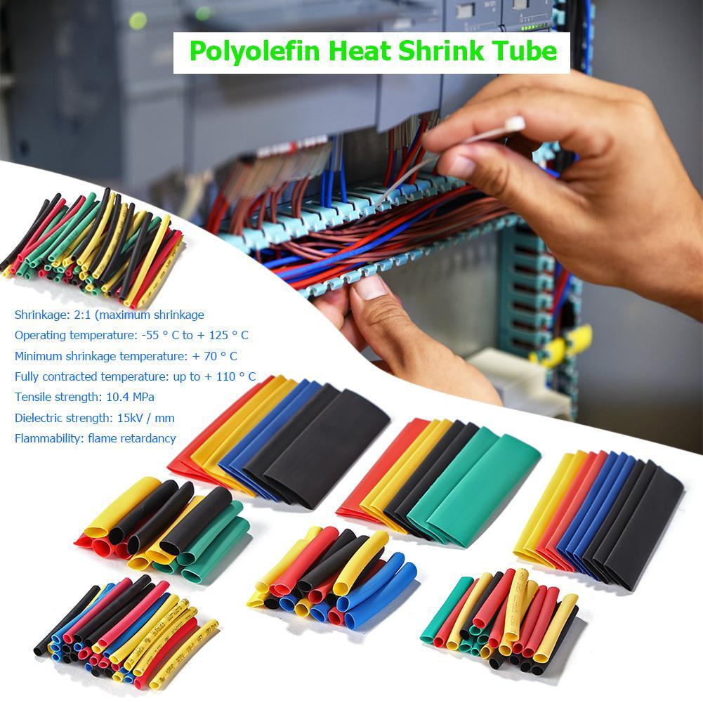 164pcs/328pcs Various Specifications Heat Shrink Tubing Insulation Shrinkable Tu