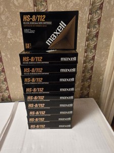 New Maxell HS-8/112 8mm Data Cartridges - Qty 10 All Sealed - Data 8