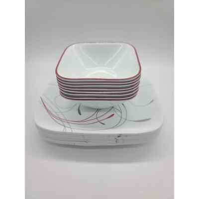 New! Corelle Splendor Dinner Plates Cereal Bowls 16Pc Set