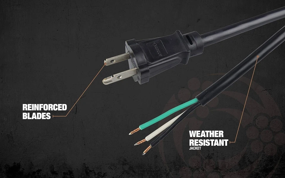 14/3 SJTW Power Tool Replacement Cord - 6-Foot, Black - Image 4 of 4