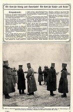 Kaisergeburtstag im Felde (Wilhelm II. in &ouml;sterreichischer Uniform) c.1917