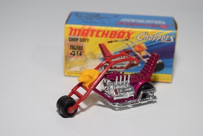 A94 1:64 3 ZOLL MATCHBOX SUPERFAST 49 CHOP SUEY MOTORRAD FAHRRAD TRIKE MIB