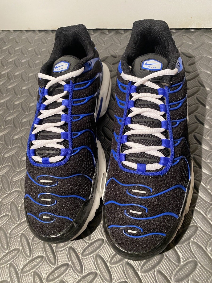 CLEAN Nike Air Max Plus Size 8.5 Black Racer Blue DM8331-001 2021