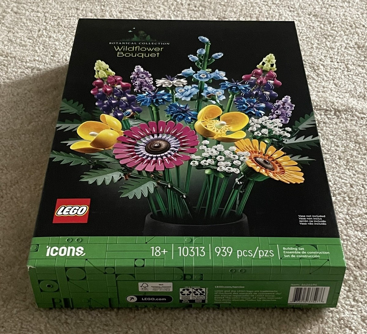LEGO Icons: Wildflower Bouquet 10313-BNIB-Fast Shipping option