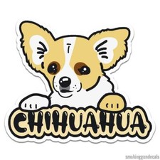 Chihuahua Dog Puppy, Vinyl Decal Sticker, Indoor Outdoor, 3 Sizes, 12300