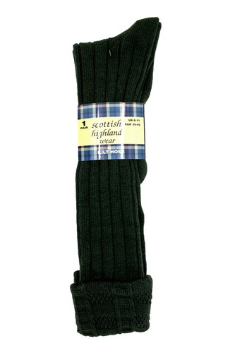 3 pairs Men's Traditional 65% Wool Blend Long Hose Kilt Socks 6-11, EUR: 39-45 - 第 3/6 張圖片