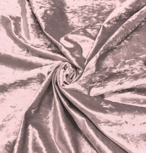 Premium Quality Crushed Velvet Fabric Curtains Material Dressmaking Upholstery - Picture 26 of 39