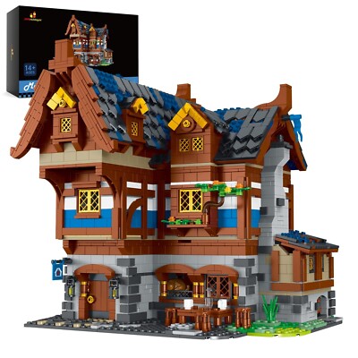 JMBricklayer Medieval 30108 House Building Sets for Adults - Creative Tavern ...