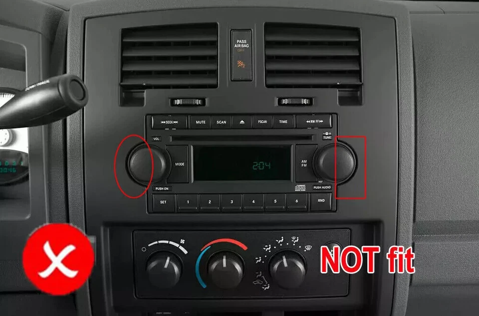 64G Car Radio For Dodge Dakota 2005-2011 Apple CarPlay Android14 Stereo GPS Navi - Image 4 of 4