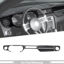  ✅ 4x Front Center Dash Panel Trim Dashboard Cover For Ford Mustang 10-14 Carbon