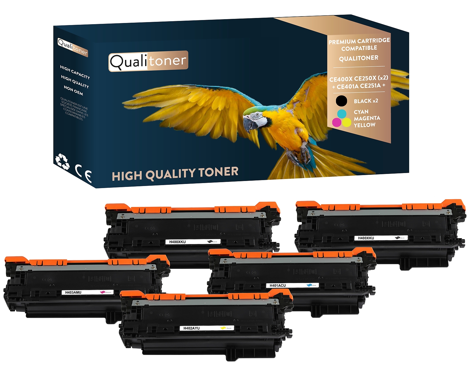Toner EP732HBK noir et couleur au rendu précis pour des graphiques professionnels