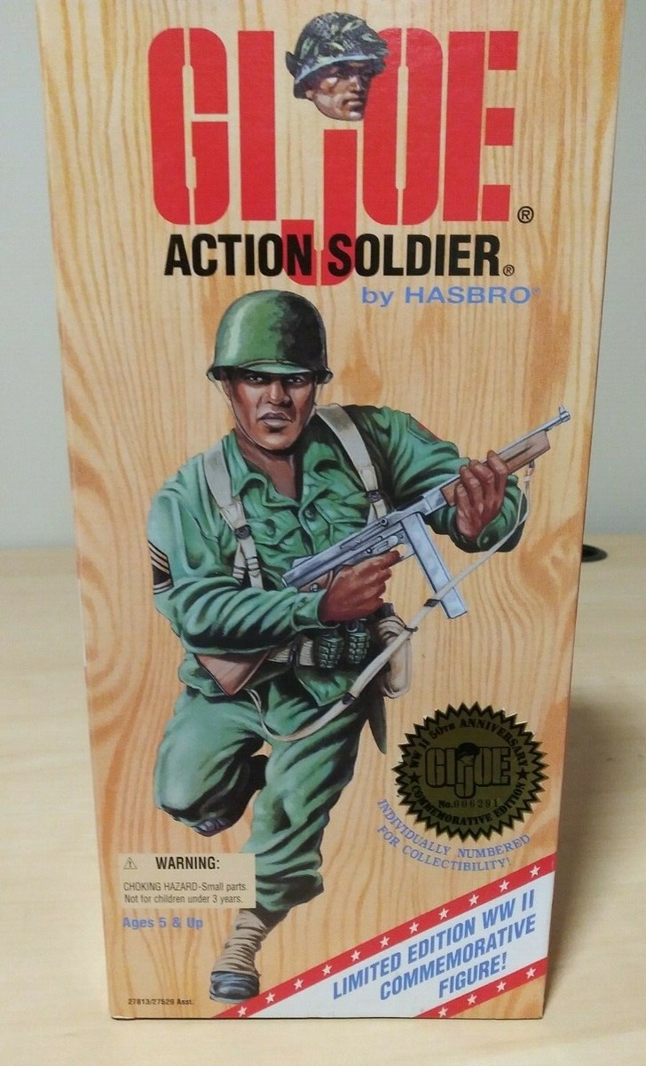 ACTION SOLDIER GI Joe WWII Black AA 12” Commemorative Edition 1996