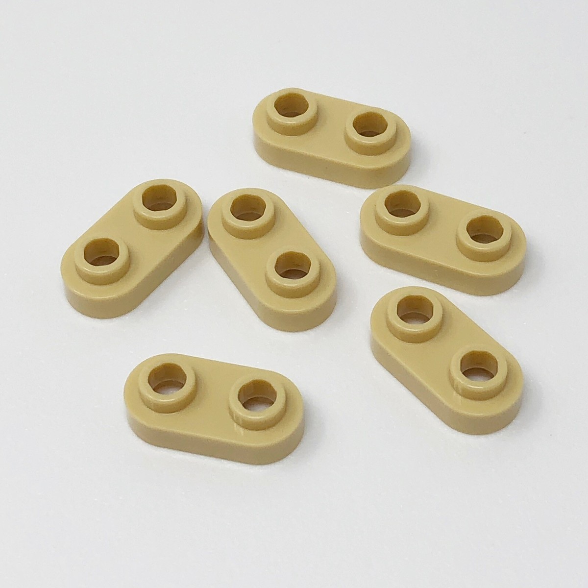 35480 LEGO Parts Plate Modified 1x2 Rounded w/ 2 Open Studs TAN (6