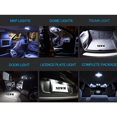 23x Canbus LED Car Interior Inside Light Dome Trunk Map License Plate Lamp Bulb - Picture 5 of 16