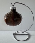 Kent Follette Studio Art Pottery Crystalline Geometric Onion Christmas Ornament