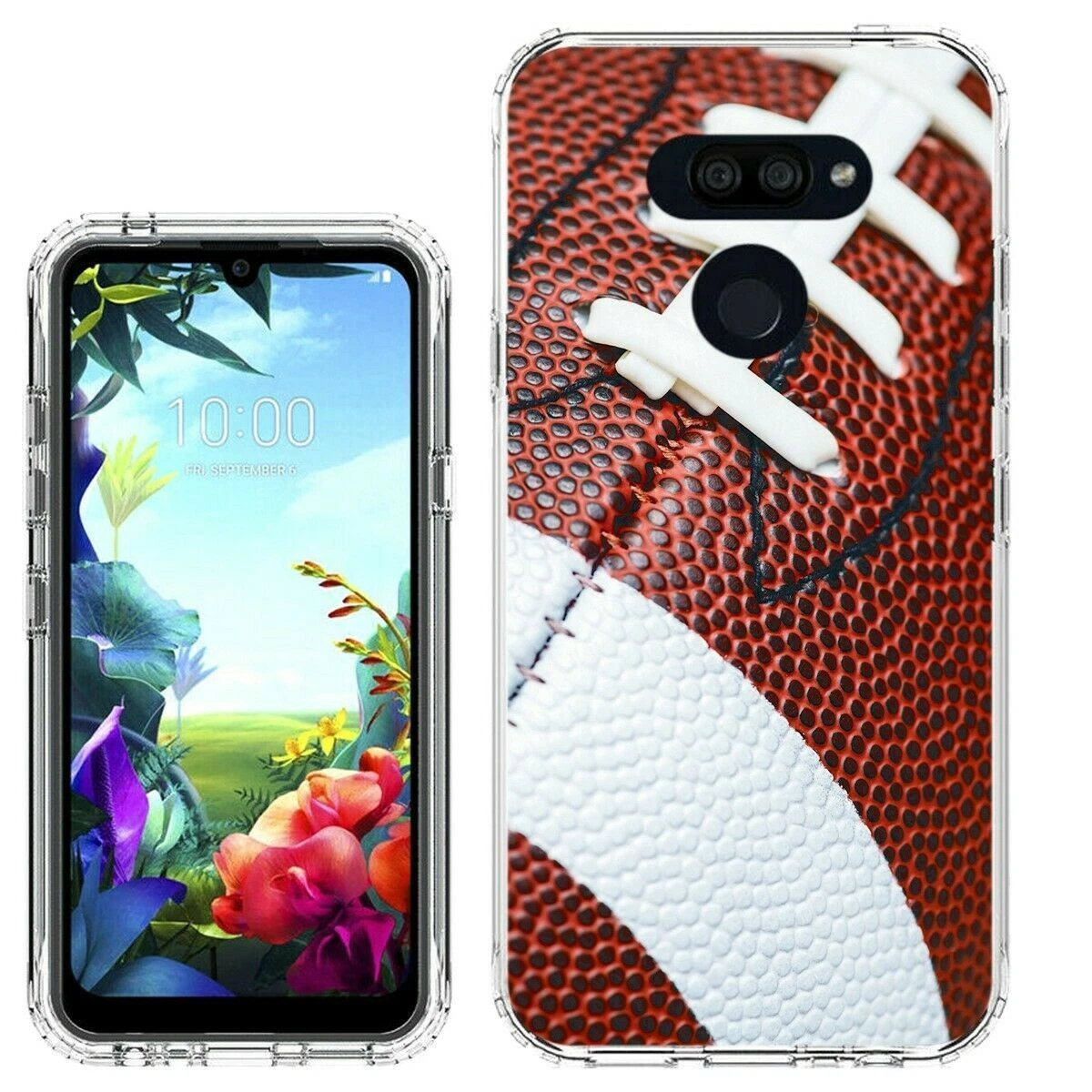 for LG Premier Pro Plus Real Football clear Slim Flexible TPU case