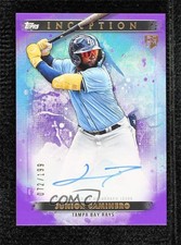 2024 Inception Base Rookie and Emerging Stars Purple Junior Caminero Auto 1mw4
