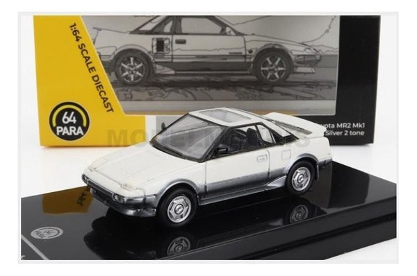 Paragon-Models PA-55365 Toyota MR2 MKI LHD 1985 1/64 Modellauto Weiß-image