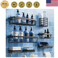 Shower Caddy 7 Pack, Adhesive Bathroom Shower Organizer for Bathroom Storage,...
