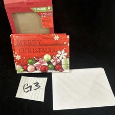 Christmas Cards With Envelopes Lot Of 6 (G3)
