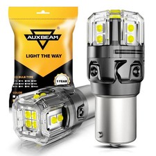 Auxbeam 1156 Led Reverse Backup Light Bulbs White 6500k Ba15s Canbus Error Free