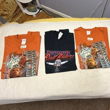 PBR - Pro Bull Riding - THREE (3) New Tour Shirts — Large And XL With Labels