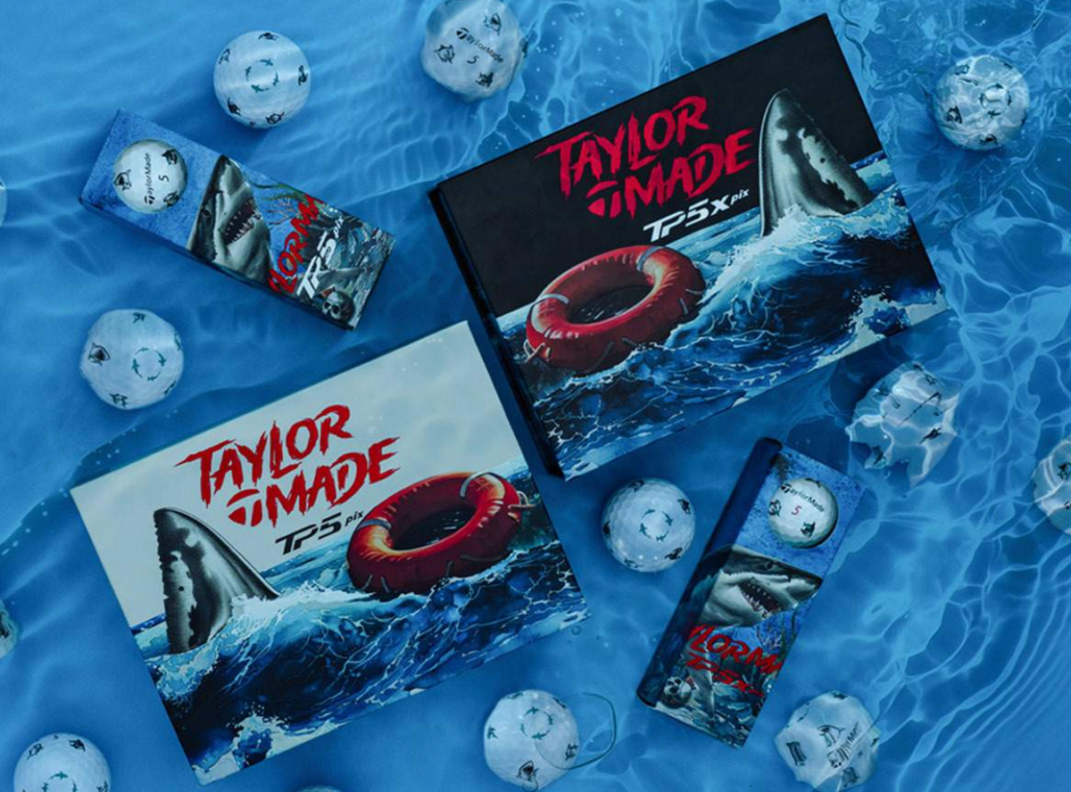 TaylorMade TP5 pix Sharks 5-Piece Golf Balls Limited Edition Tour