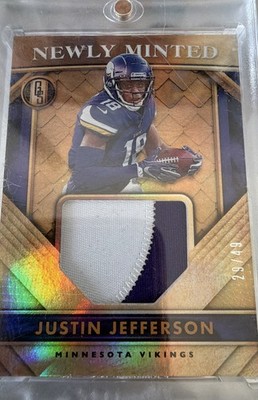 2020 Panini Gold Standard - Newly Minted Memorabilia Justin Jefferson /25