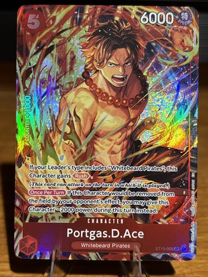 #ad Portgas D Ace ST15 005 SR Promo $2.50