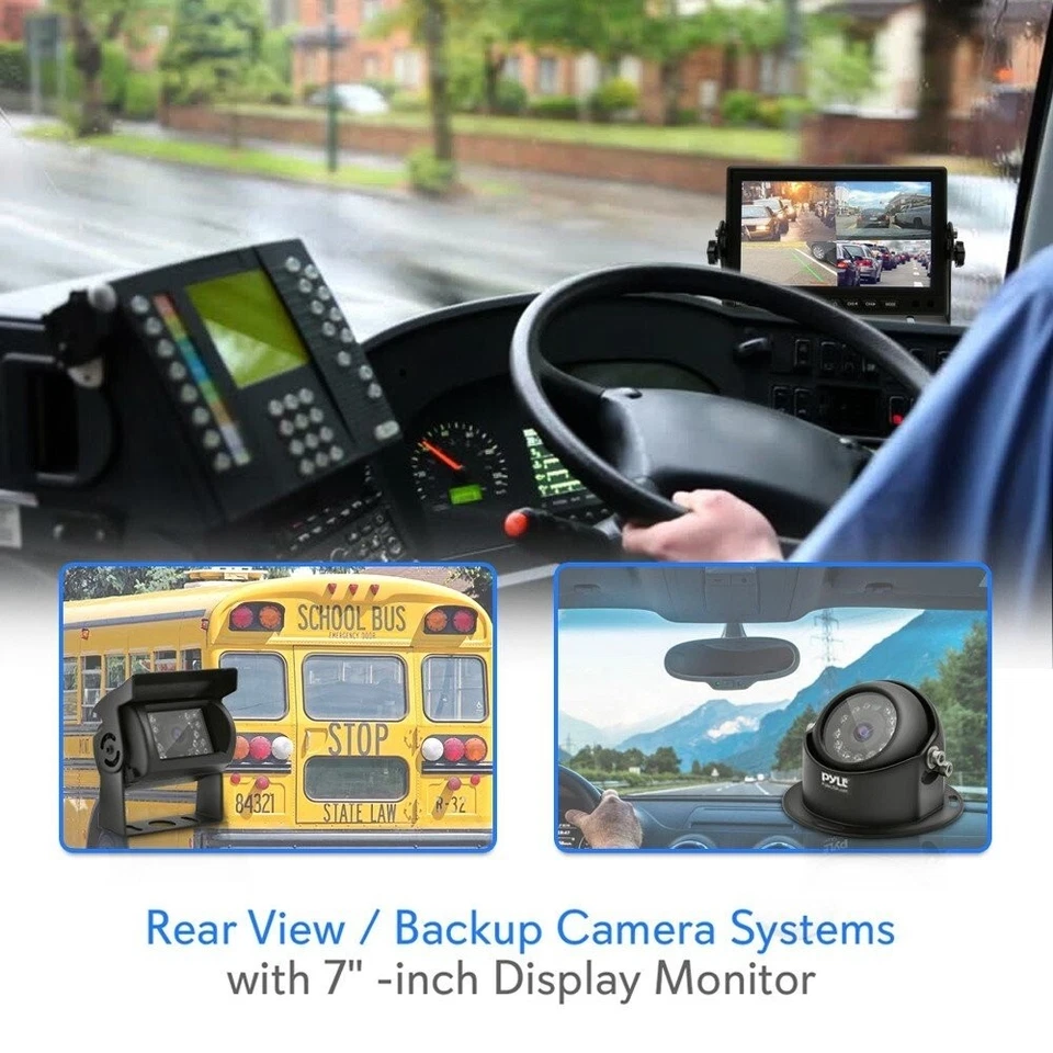 Pyle Rear View / Backup Camera Systems with 7  -inch Display Monitor - Image 2 of 4