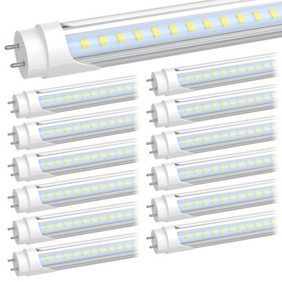 JESLED 4FT LED T8 Type A+B Tube Lights, 28W(80W Equivalent), 4060LM, 6500K, S...