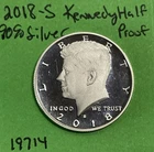 2018 S Kennedy Half Dollar 50c  Proof 90% Silver See Pictures