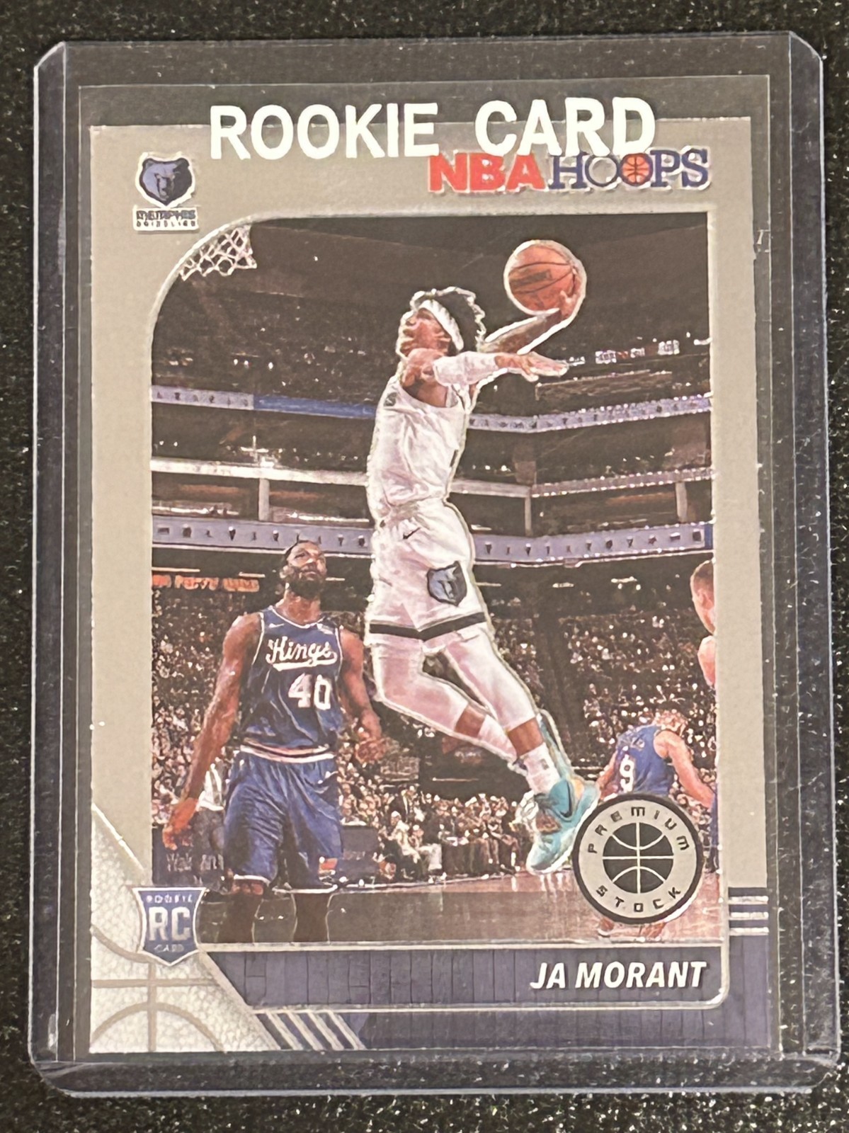 2019 Panini NBA Hoops Premium Stock Silver Lazer Prizm Ja Morant #259 Rookie RC