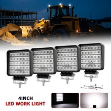 LED Tractor Work Lights 12V led Flood Light Pods for Truck, 4 inch 4PCS Square