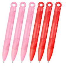 Magnetic Drawing Board Pen, 6 Pcs Pen, Pink/Red