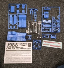 1966 66 Chevy Ii Nova Pro Street 125 Scale Model Parts Lot Wide Wheel Well 3