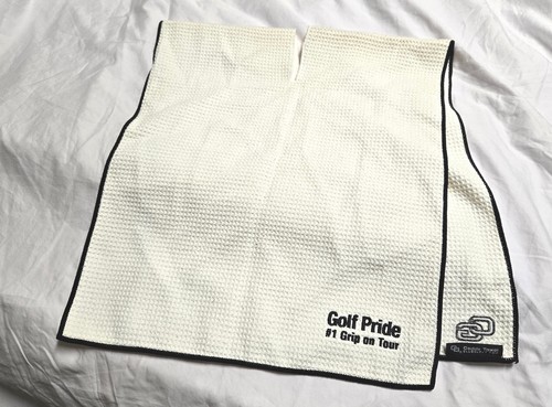 White Golf Pride Grips Comfort Control CP2 PGA Tour Issued Caddy Club Towel