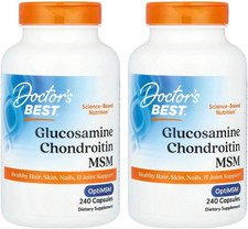 Doctor's BEST, 2 Pack Glucosamine Chondroitin MSM with OptiMSM, 240 Veggie Caps