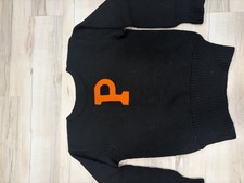 Vintage 1940s Pearson Princeton University Pullover Sweater Black Mens Size M/L