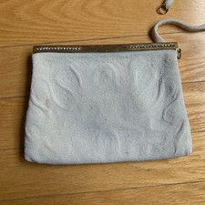 Vintage Clutch Saks Fifth Avenue Hand Made in France White Beaded Purse Bag