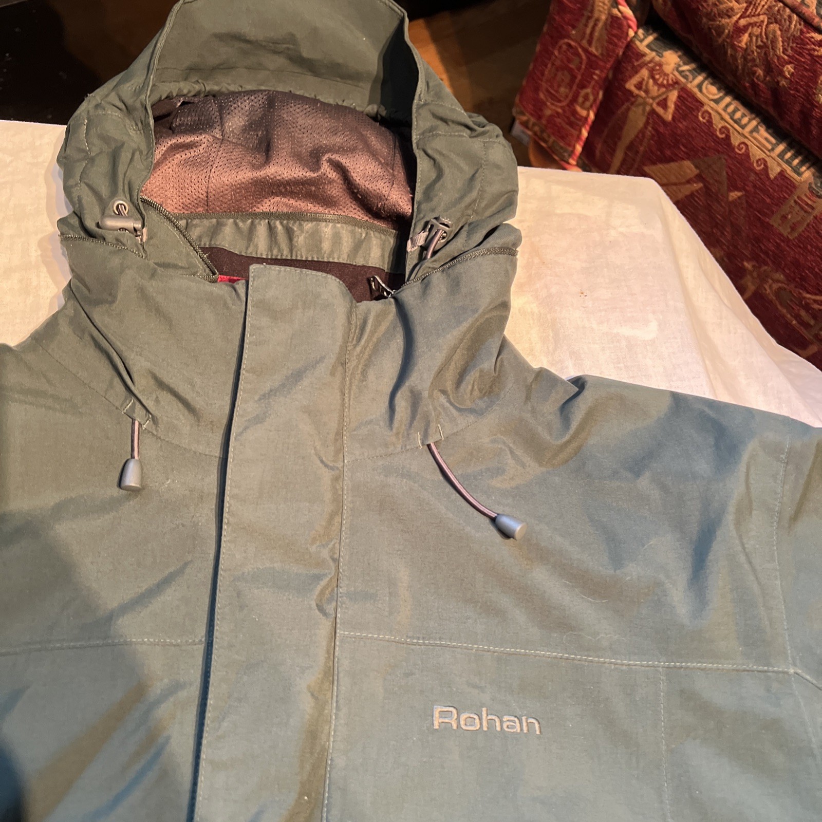 Rohan Hilltop Jacket Size M Mens Green + icebreaker lining vgc image 3