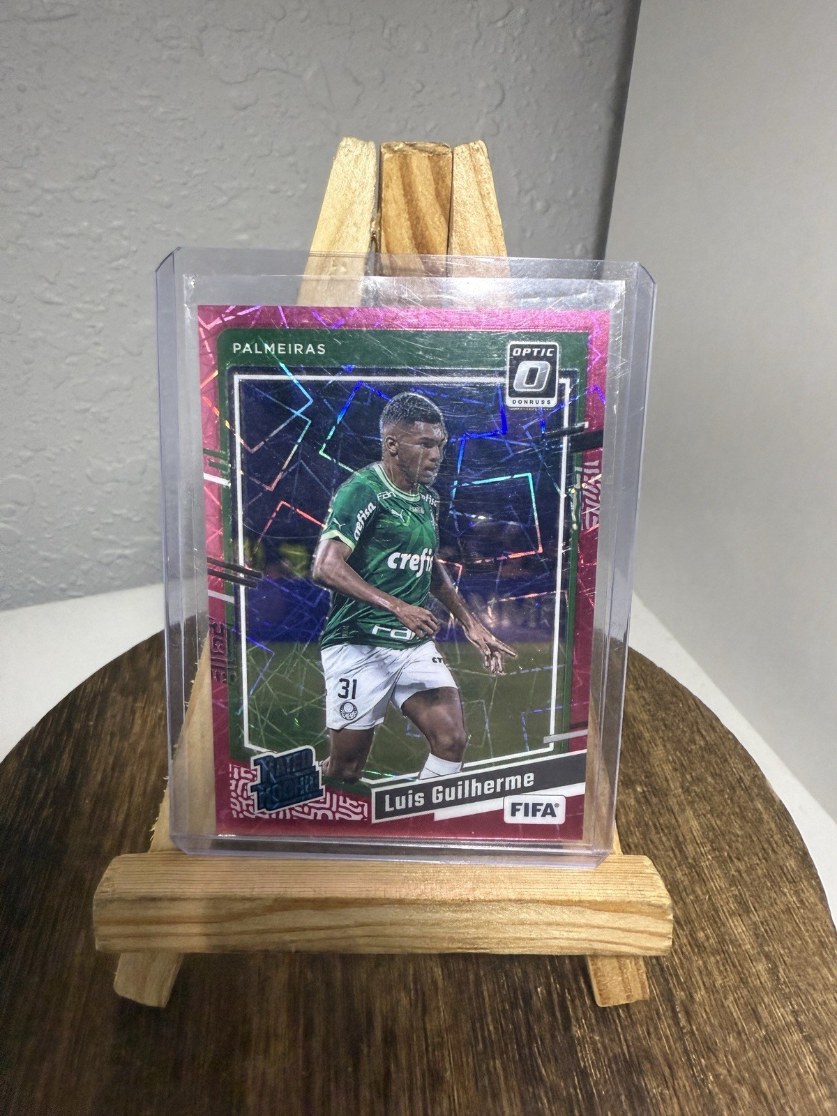 Luis Guilherme 2023-24 Panini Donruss FIFA Soccer Rated Rookie Pink Velocity /99