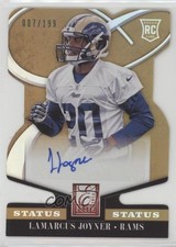 2014 Panini Elite Rookie Status Gold Die-Cut 7/199 Lamarcus Joyner #163 Auto 0im