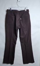 Vintage Levis Men Size 36X32 Brown Polyester Pants